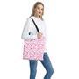 Little Breast Cancer Ribbon Print Tote Bag