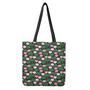 Lotus Flower And Leaf Pattern Print Tote Bag