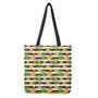 Mango Fruit Striped Pattern Print Tote Bag