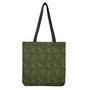 Marijuana Leaf Pattern Print Tote Bag