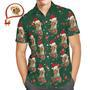 Men's Custom Photo Christmas Hawaiian Shirts Christmas Gift For Pet Lovers