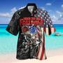 Men's Patriotic Hawaiian Shirts Independence Day Shirts - Hooked On Freedom