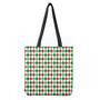 Merry Christmas Argyle Pattern Print Tote Bag