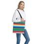 Mexican Striped Blanket Pattern Print Tote Bag