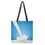 Milk Splash Print Tote Bag