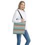 Navajo Geometric Pattern Print Tote Bag