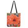 Orange Amaryllis Print Tote Bag