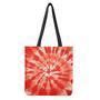 Orange Tie Dye Print Tote Bag