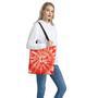 Orange Tie Dye Print Tote Bag