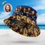 Personalized Bucket Hat Double-Side-Wear Funny Hawaiian Style Reversible Fisherman Hat