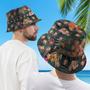 Personalized Hawaiian Style Bucket Hat Double-Side-Wear Reversible Outdoors Sun Cap