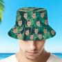 Personalized Leaves Hawaiian Fisherman Hat Bucket Hat Beach Sports Hat