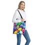 Pile Of Colorful Easter Eggs Print Tote Bag