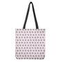 Pink Boston Terrier Plaid Print Tote Bag