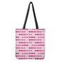 Pink Bra Breast Cancer Pattern Print Tote Bag