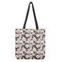 Pink Hibiscus Flower Camouflage Print Tote Bag