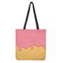 Pink Ice Cream Melted Print Tote Bag