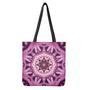 Pink Kaleidoscope Print Tote Bag