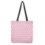 Pink Polka Dot Flamingo Pattern Print Tote Bag