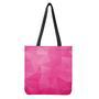 Pink Polygonal Geometric Print Tote Bag