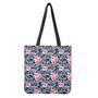 Pink Rose Flower Camouflage Print Tote Bag