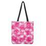 Pink Shibori Tie Dye Print Tote Bag