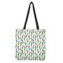 Polygon Tulip Pattern Print Tote Bag