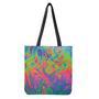 Psychedelic Bubble Print Tote Bag