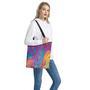 Psychedelic Liquid Print Tote Bag