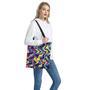 Psychedelic Wavy Print Tote Bag