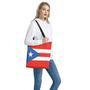 Puerto Rican Flag Print Tote Bag