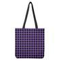 Purple And Black Buffalo Check Print Tote Bag