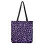 Purple And Black Cheetah Print Tote Bag