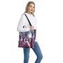 Purple And Blue Snakeskin Print Tote Bag