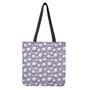 Purple And White Volleyball Print Tote Bag