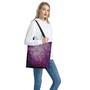 Purple Disco Lights Pattern Print Tote Bag