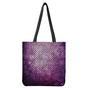 Purple Disco Lights Pattern Print Tote Bag