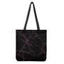 Purple Lightning Print Tote Bag