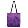 Purple Polygonal Geometric Print Tote Bag