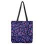 Purple Stained Glass Mosaic Print Tote Bag