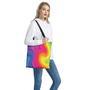 Rainbow Flow Print Tote Bag