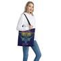 Rainbow Indian Elephant Print Tote Bag