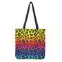 Rainbow Leopard Print Tote Bag