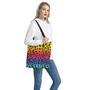 Rainbow Leopard Print Tote Bag