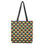 Rainbow Lgbt Pride Heart Pattern Print Tote Bag