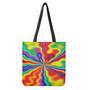 Rainbow Psychedelic Print Tote Bag