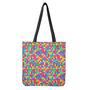 Rainbow Squares Pattern Print Tote Bag