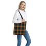 Rainbow Tartan Pattern Print Tote Bag