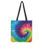 Rainbow Tie Dye Print Tote Bag