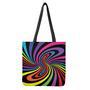 Rainbow Torus Psychedelic Print Tote Bag